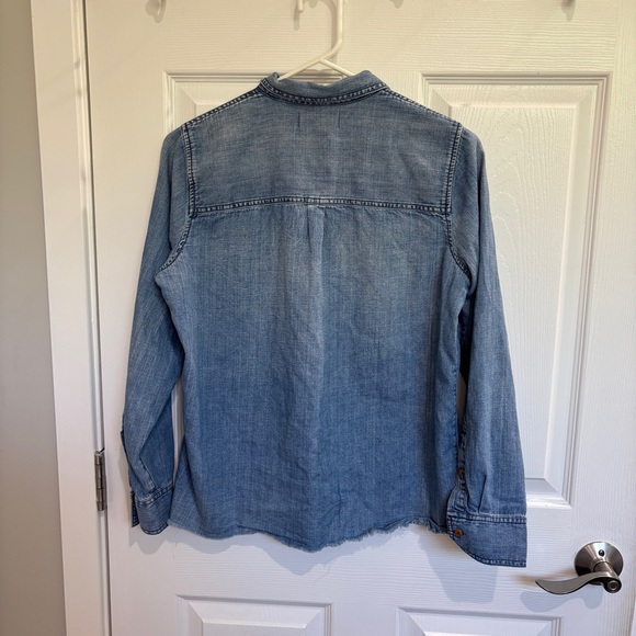 Madewell Cut Off Denim Shirt - Picture 8 of 10
